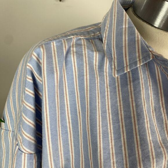 Everlane Boxy Oxford in Blue Stripes - Picture 4 of 6